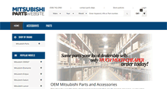 Desktop Screenshot of mitsubishipartswebsite.com