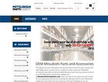 Tablet Screenshot of mitsubishipartswebsite.com